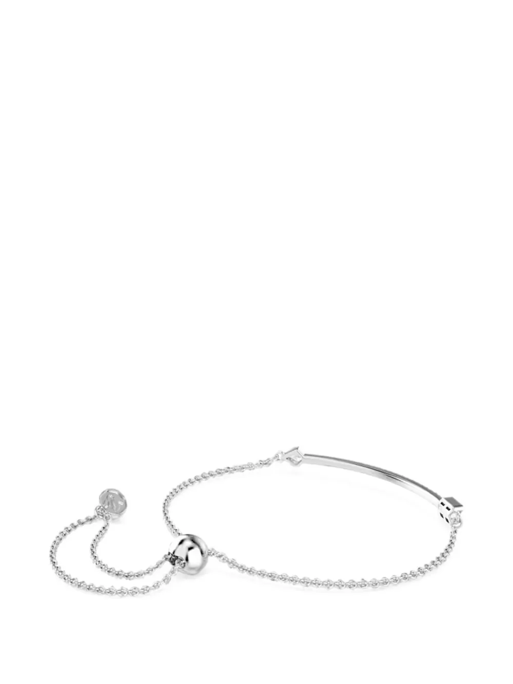 Swarovski Idyllia crystal-embellished bar bracelet - Argento