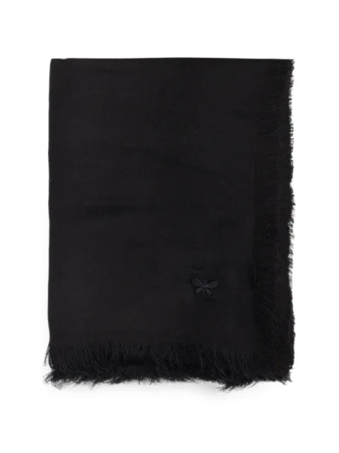 Weekend Max Mara butterfly-embroidered frayed scarf