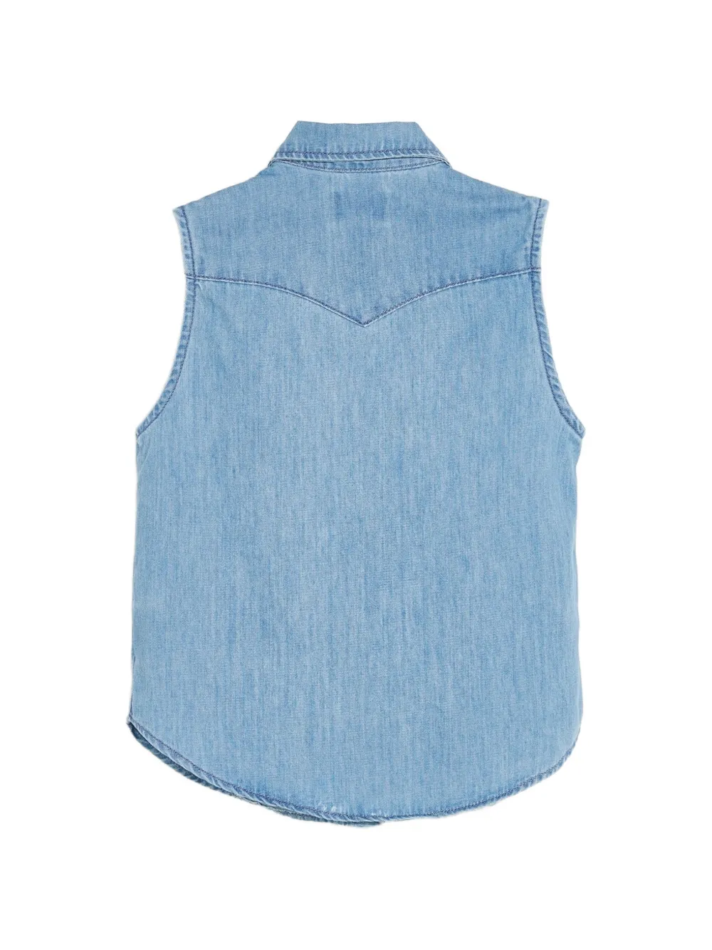 Bellerose Kids Mouwloos denim shirt Blauw