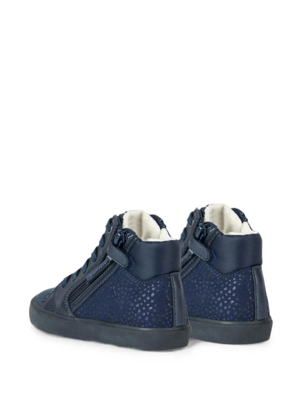 Geox Kids Gisli panelled lace-up sneakers Blauw