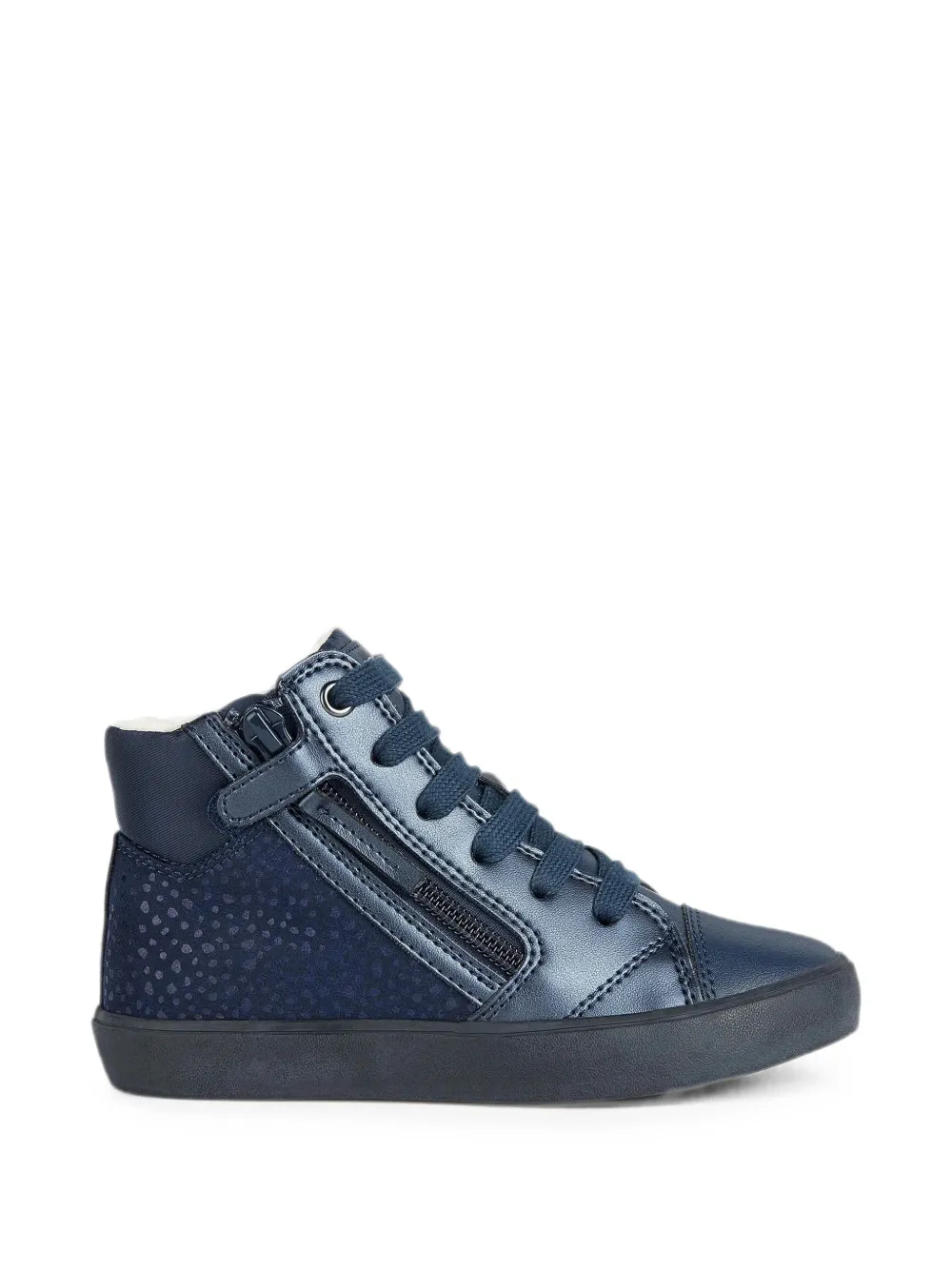 Geox Kids Gisli panelled lace-up sneakers Blauw