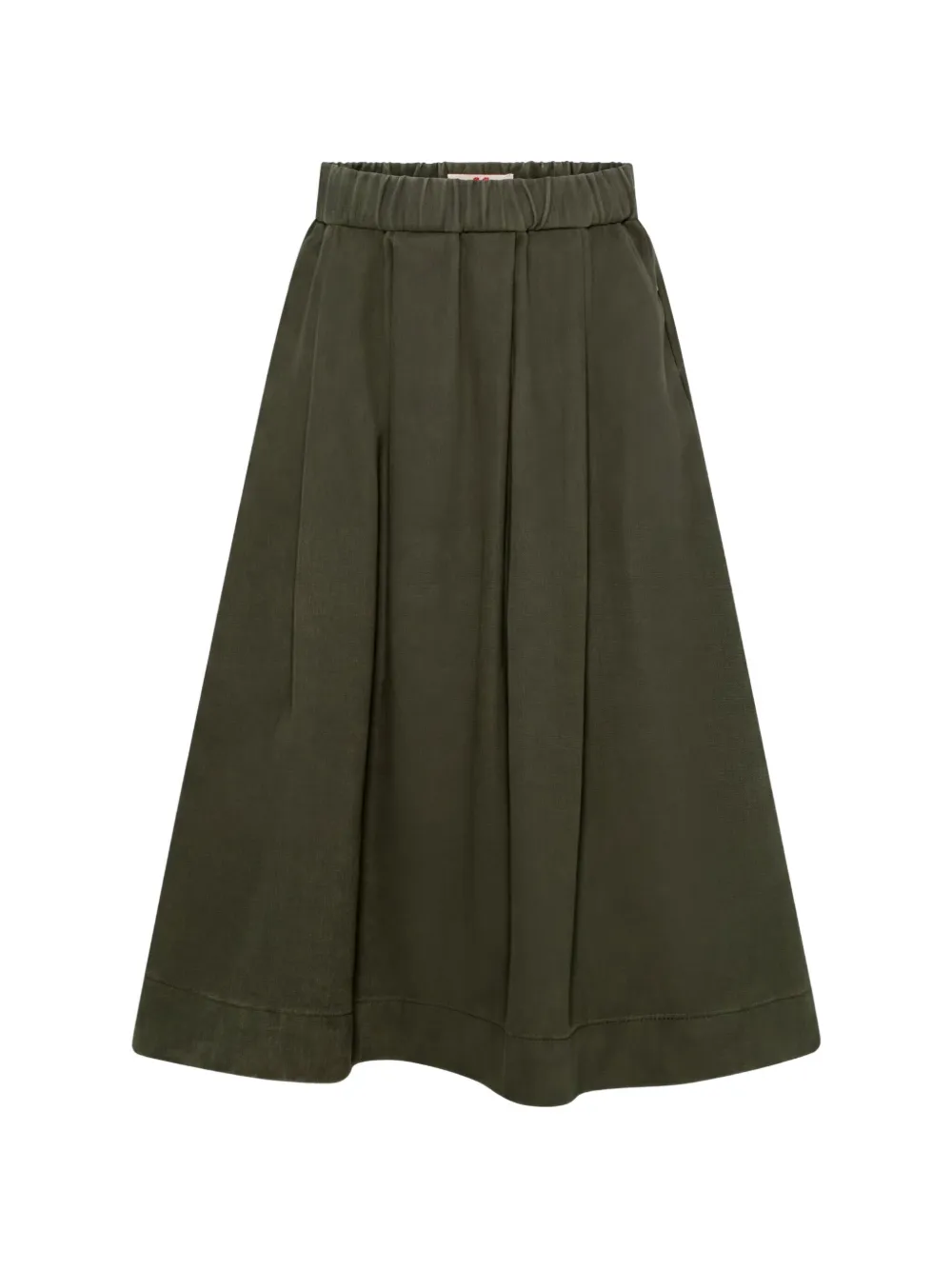 American Outfitters Kids pleated elasticated midi skirt - Verde