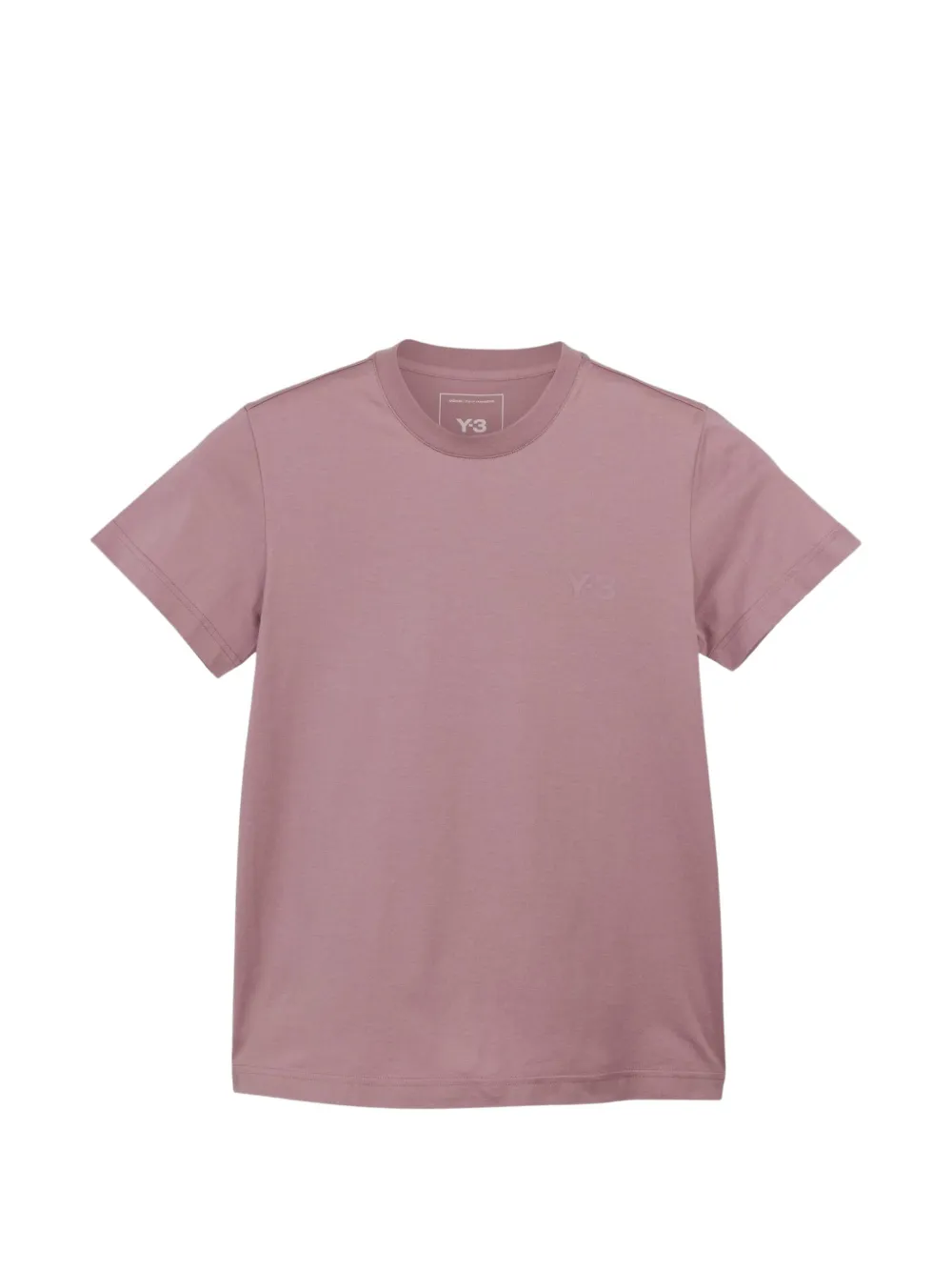 Y-3 Kurzärmeliges T-Shirt mit Logo-Print - Rosa