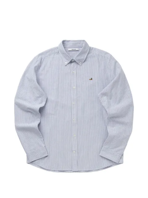 Edmmond Studios striped duck-embroidered shirt