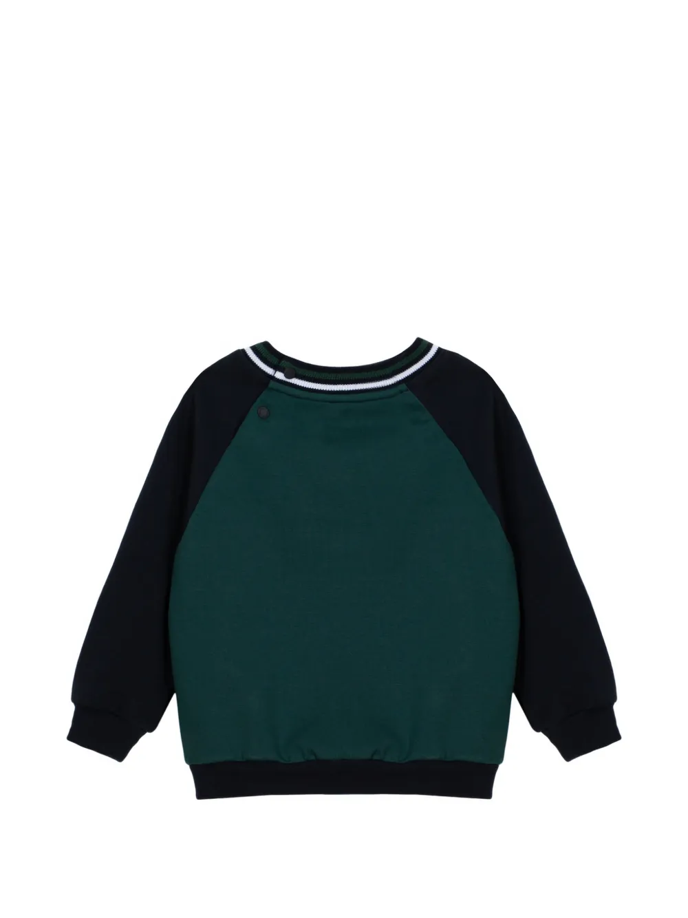 Patachou Trui met raglan mouwen en motorprint Groen