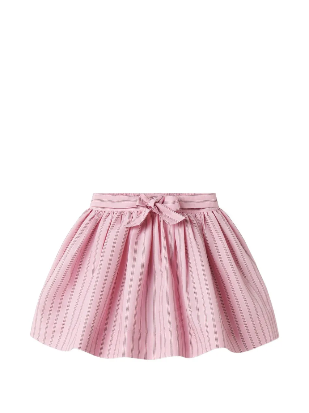 MAR MAR COPENHAGEN KIDS Siva striped bow-detail skirt - Rosa
