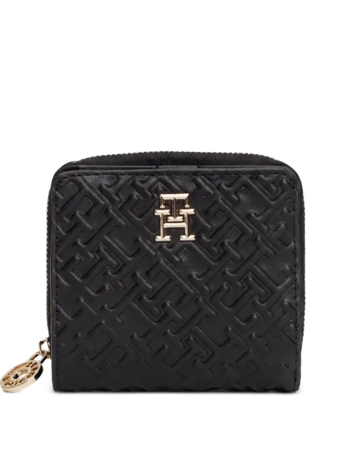 Tommy Hilfiger monogram-embossed zip-around wallet