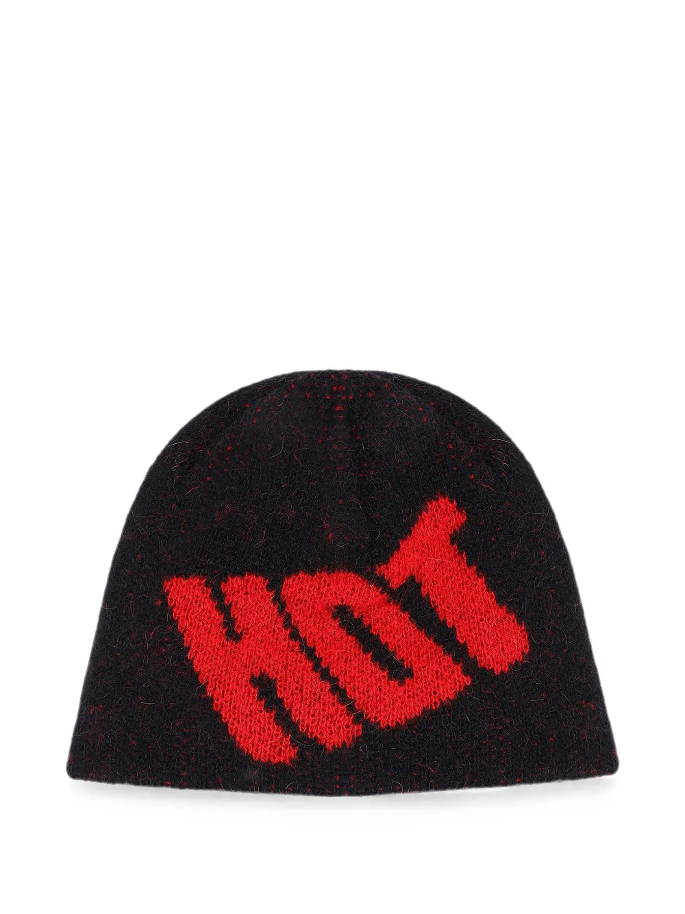 CARNE BOLLENTE Burning Up intarsia-knit beanie hat - Nero