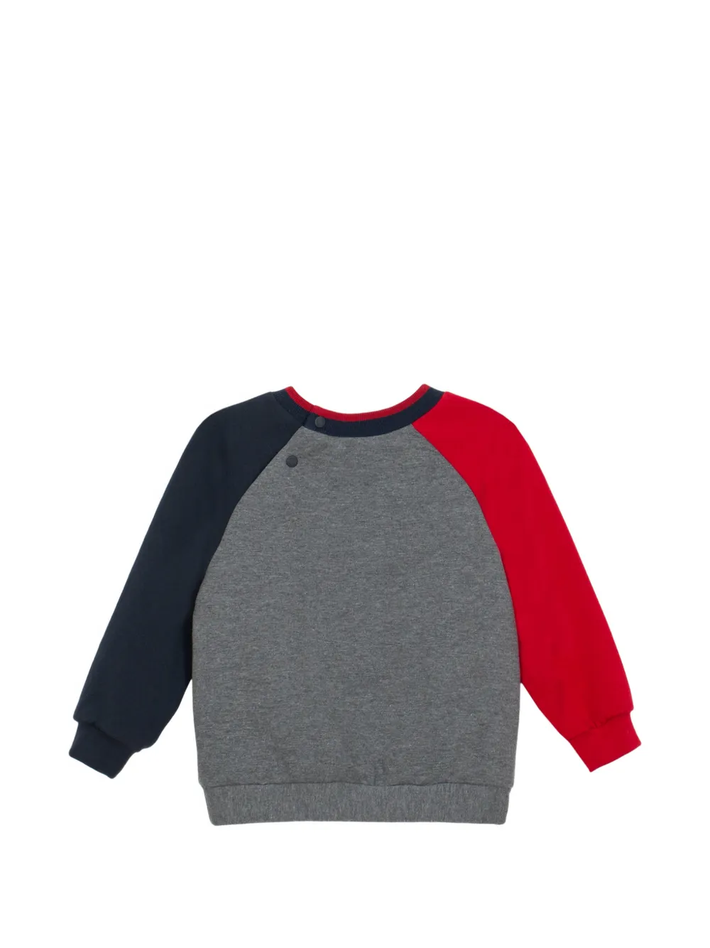 Patachou Sweater met raglan mouwen en hondenpatch Grijs