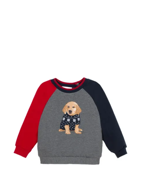 Patachou dog-patch raglan-sleeve sweatshirt