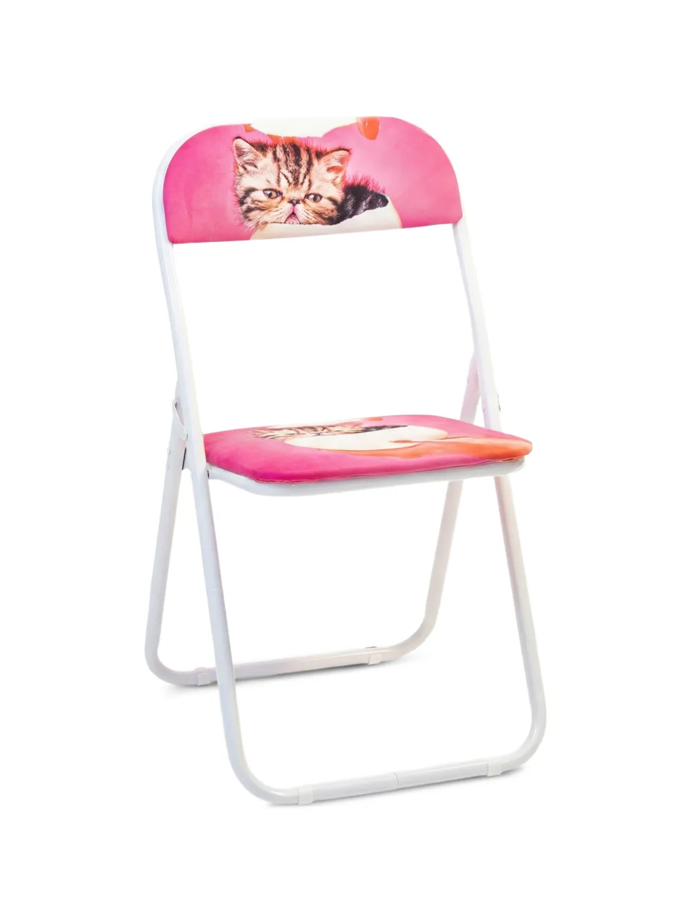 Seletti chaise pliante x Toiletpaper Magazine Cat Surprise - Rose Seletti chaise pliante x Toiletpaper Magazine Cat Surprise - Rose