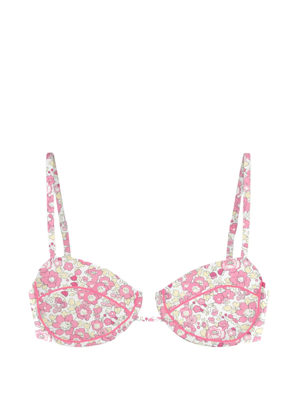 MC2 Saint Barth Salina bikinitop met bloemenprint Wit