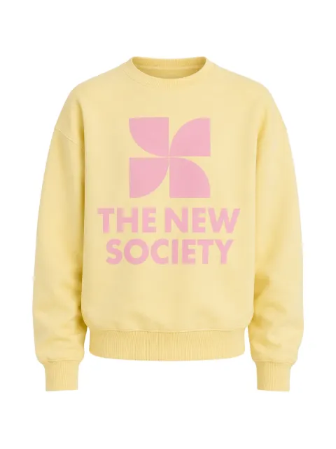 THE NEW SOCIETY logo-print sweatshirt