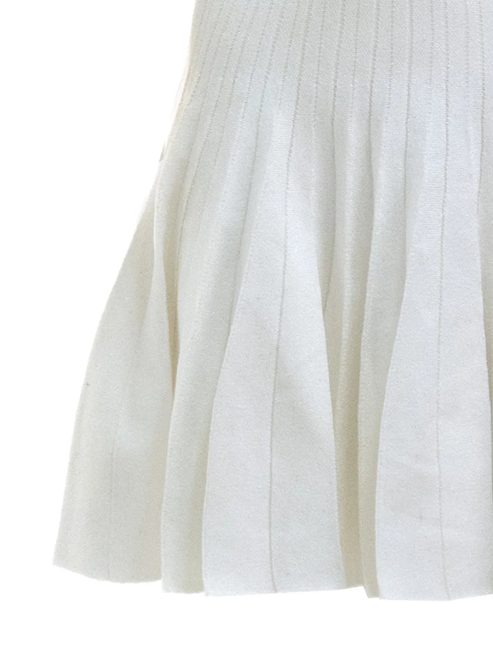 Balmain Jurk met geplooide rok Wit