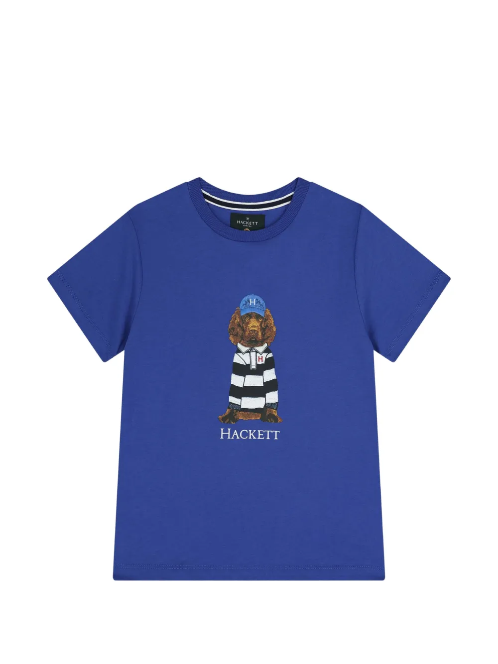 Hackett London dog-print crew-neck T-shirt - Blu