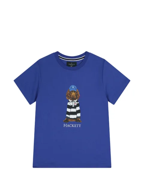 Hackett London dog-print crew-neck T-shirt