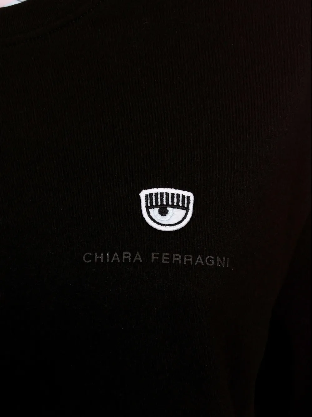 Chiara Ferragni T-shirt met geborduurd logo Zwart