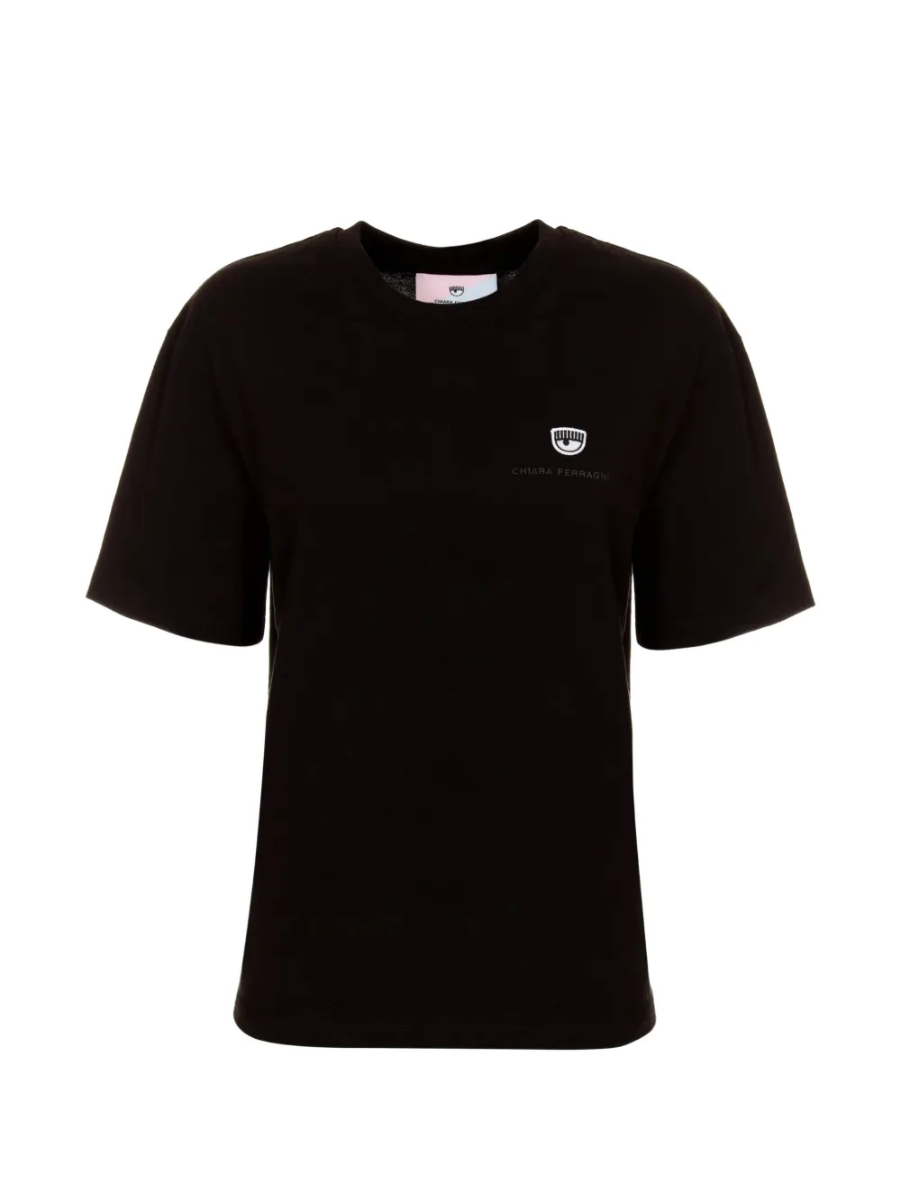 Chiara Ferragni logo-embroidered T-shirt - Nero