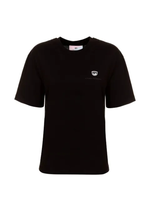 Chiara Ferragni logo-embroidered T-shirt