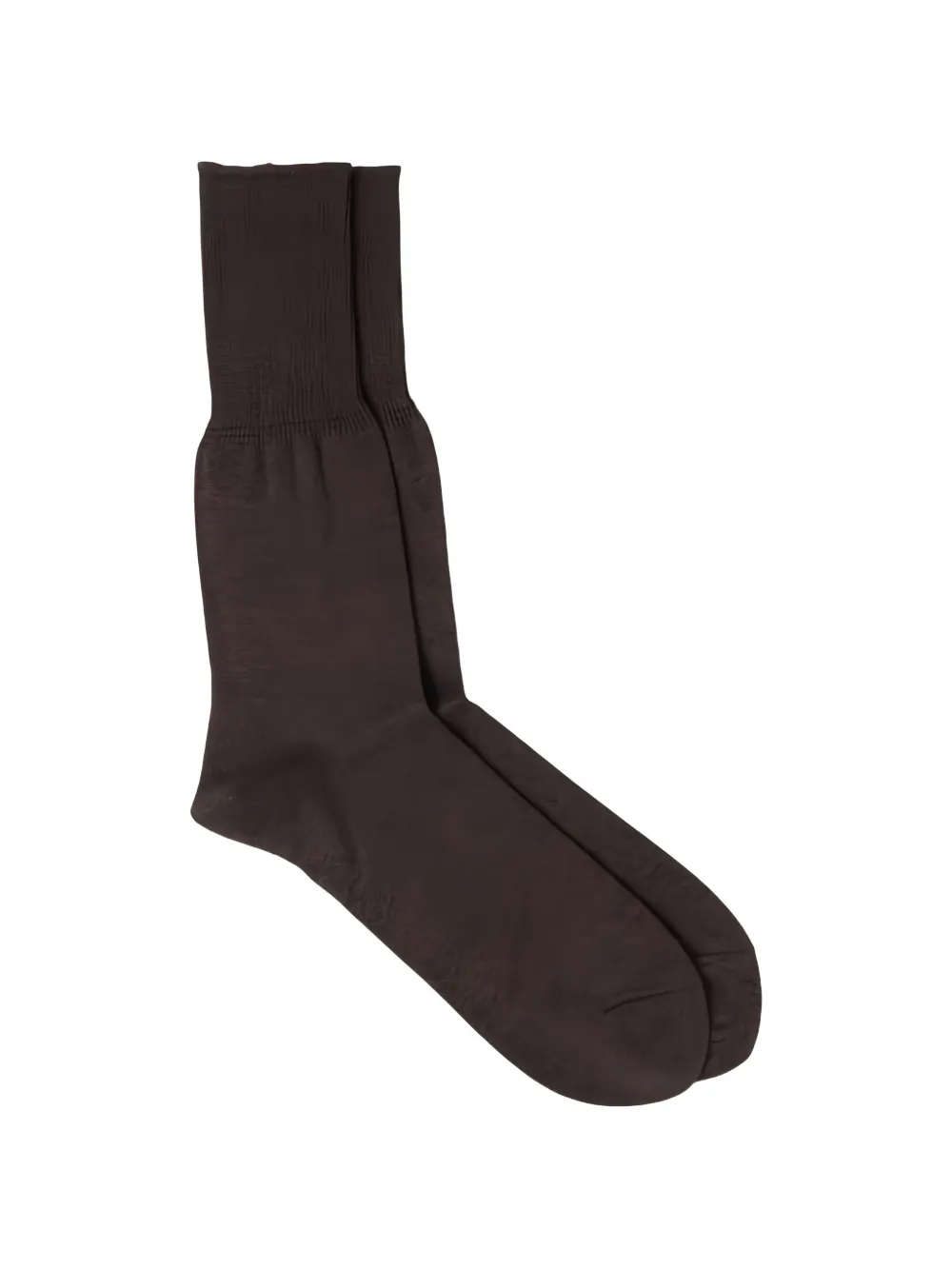 TAIGA TAKAHASHI cotton marl-effect socks - Marrone