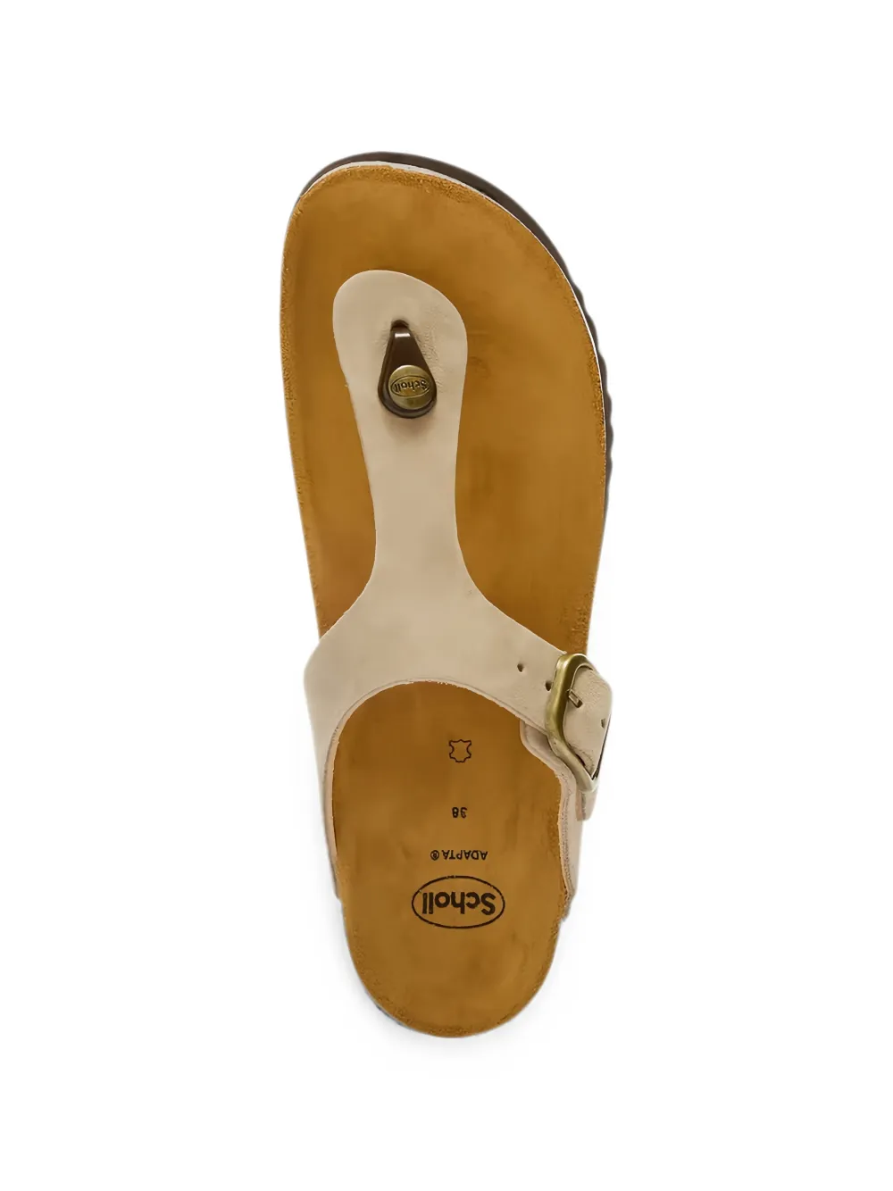 Scholl Anais buckle-fastening suede sandals Beige