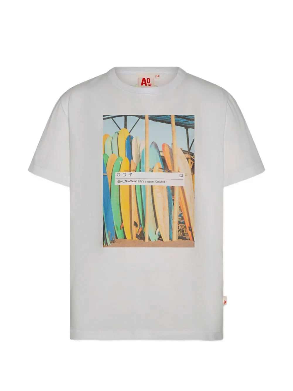 American Outfitters Kids graphic-print T-shirt - Bianco