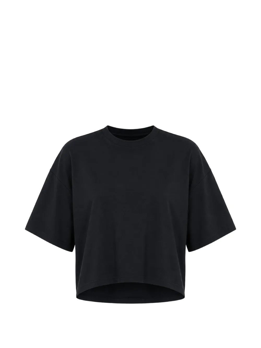 DONDUP cropped drop-shoulder T-shirt - Nero