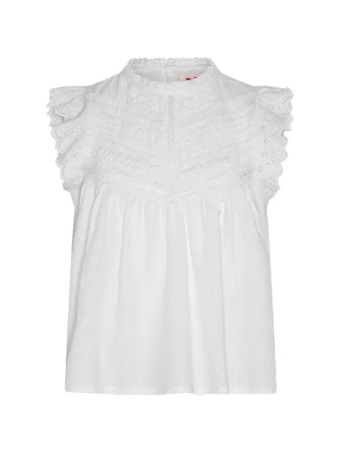 American Outfitters Kids ruffled broderie-anglaise blouse