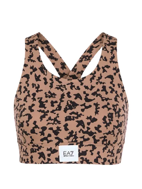 Ea7 Emporio Armani Reggiseno sportivo con stampa