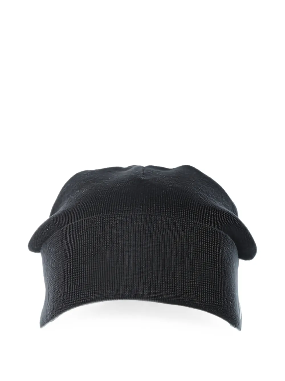 Armani Exchange fine-knit turn-up beanie hat - Nero