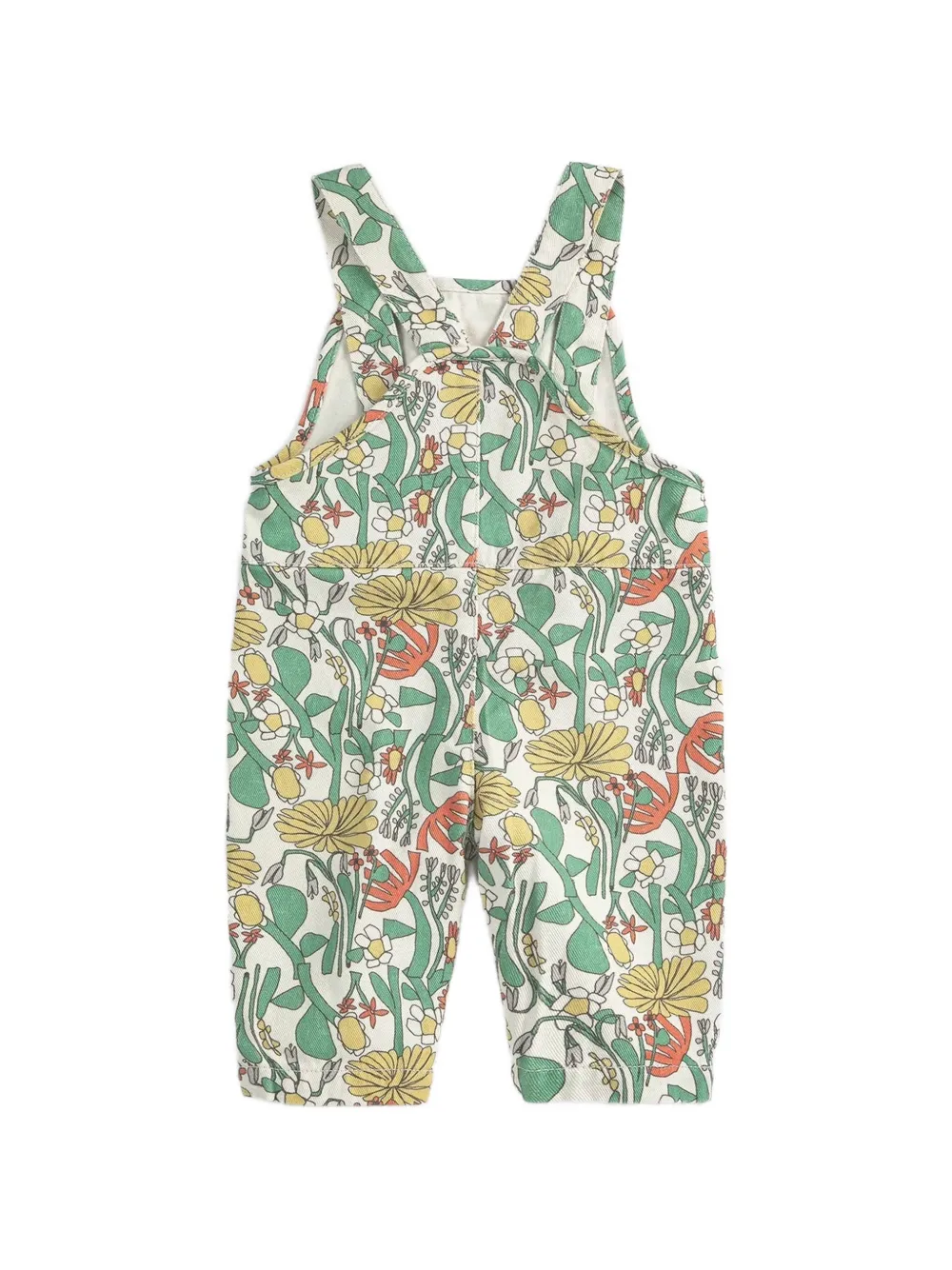Bobo Choses Colour Herbalist tuinbroek met bloemenprint Beige