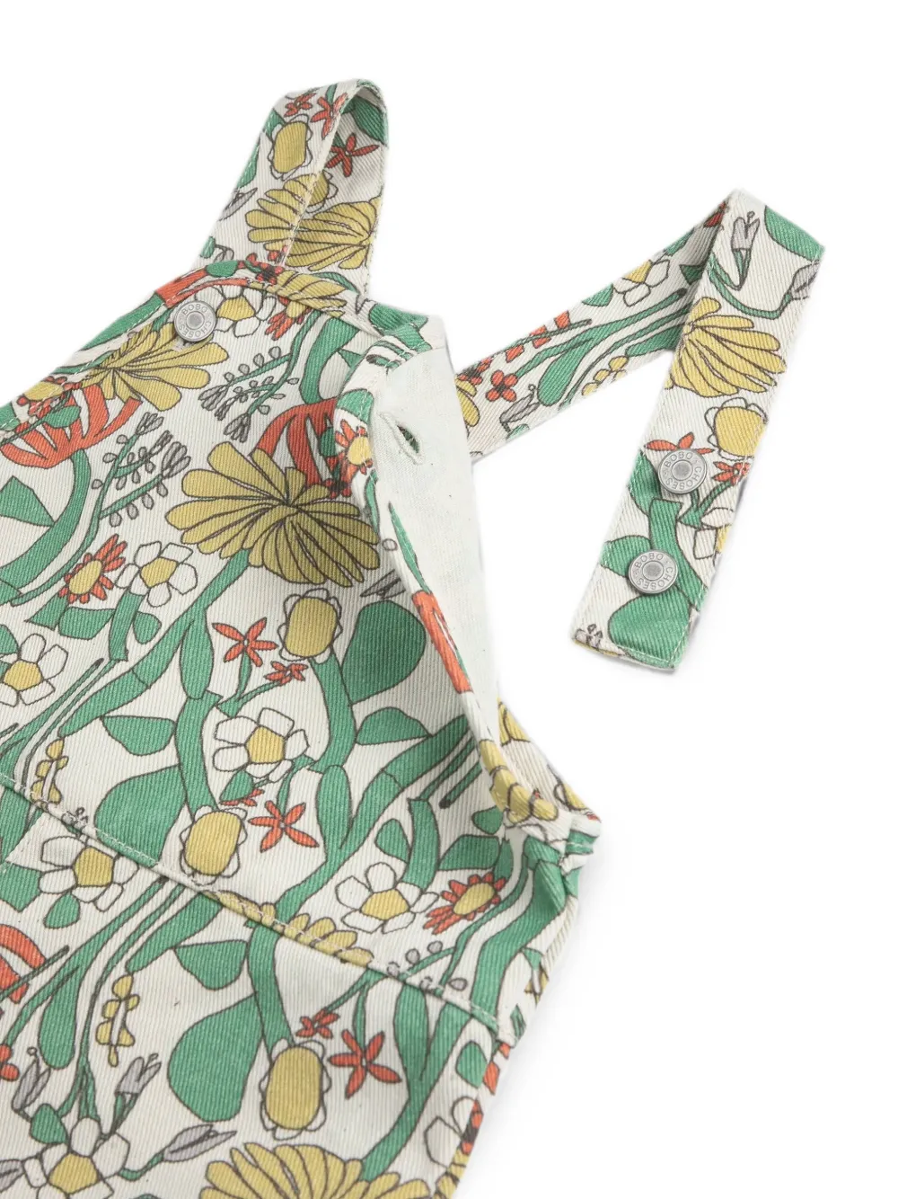 Bobo Choses Colour Herbalist tuinbroek met bloemenprint Beige