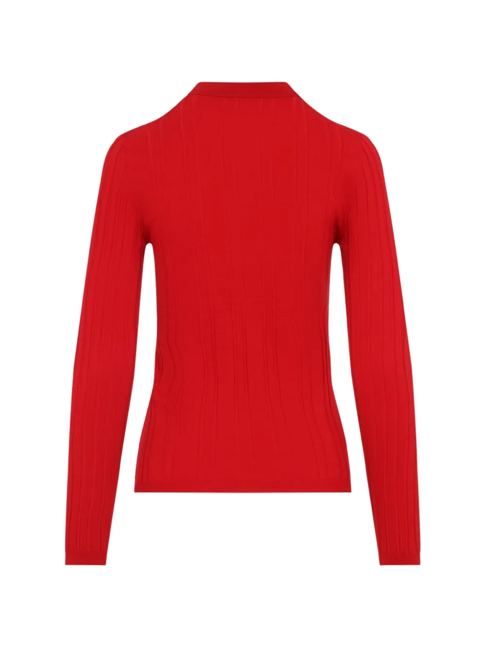 Prada Ribgebreid poloshirt Rood