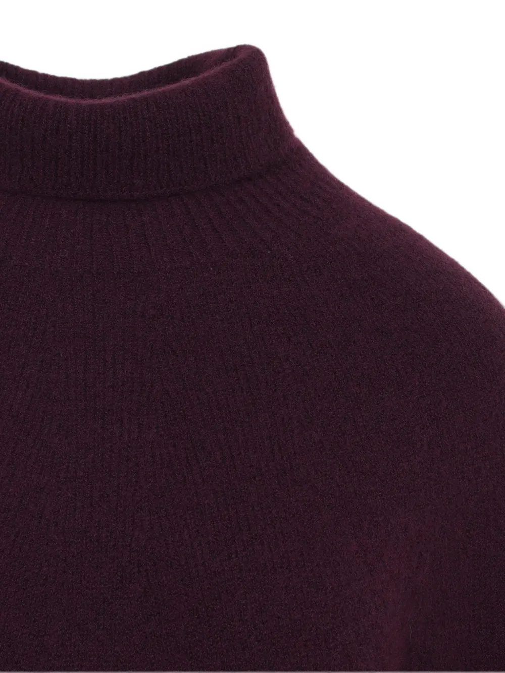 Giorgio Armani Roll-neck Cashmere Sweater in Purple, view 3