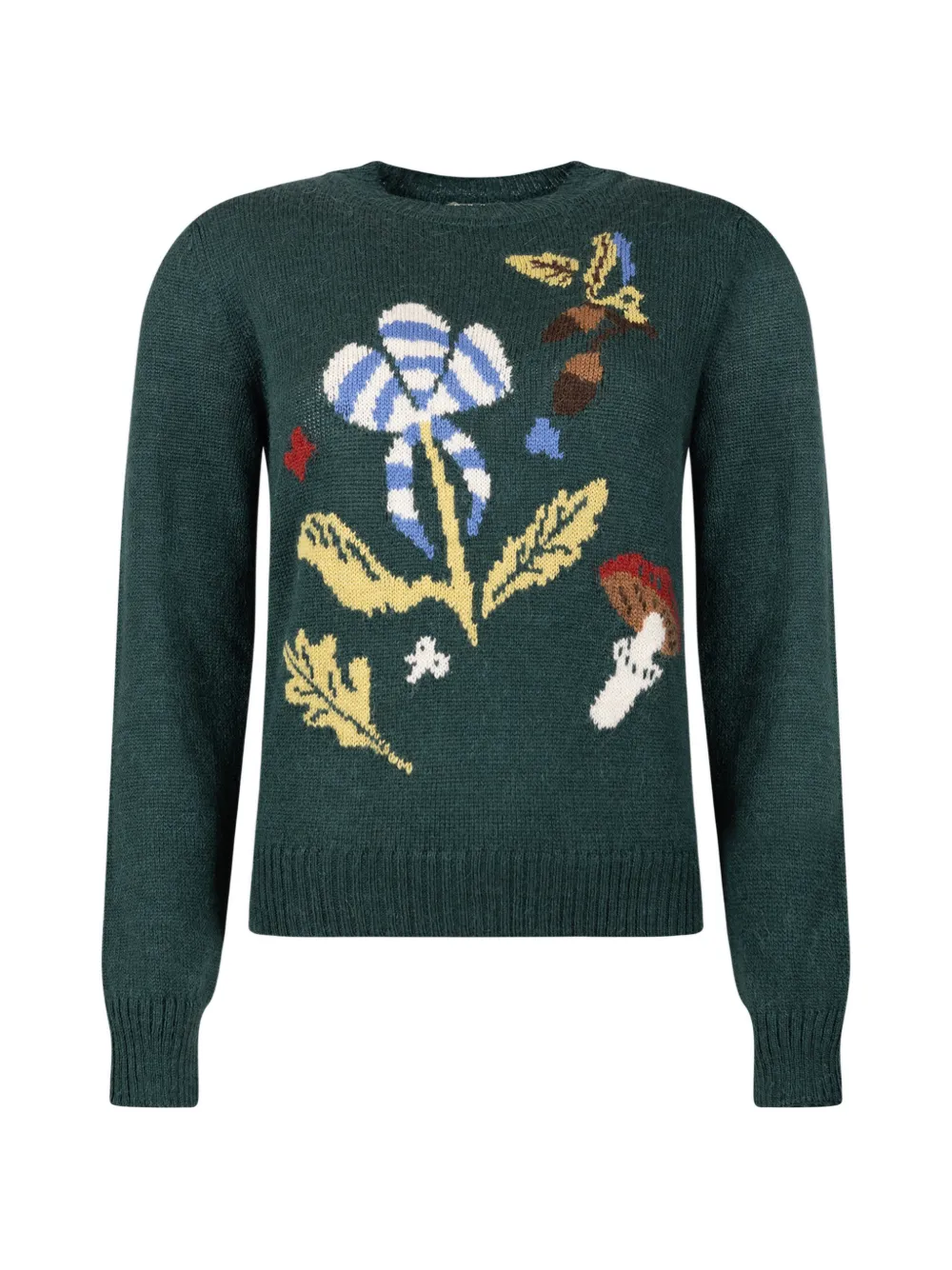 Weekend Max Mara intarsia-knit crew-neck sweater