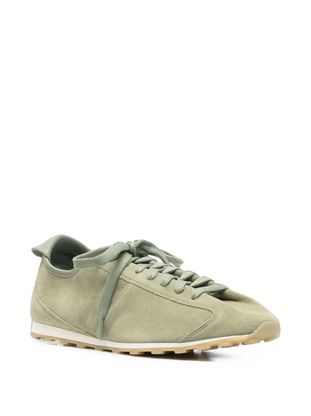 Jacquemus The Tennis suede lace-up sneakers Groen