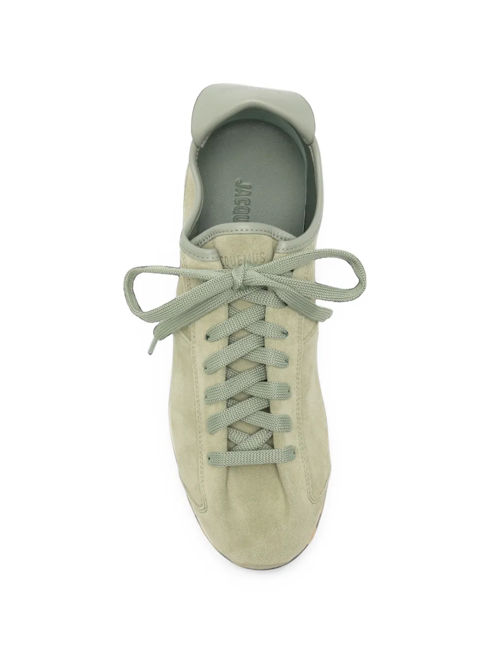Jacquemus The Tennis suede lace-up sneakers Groen