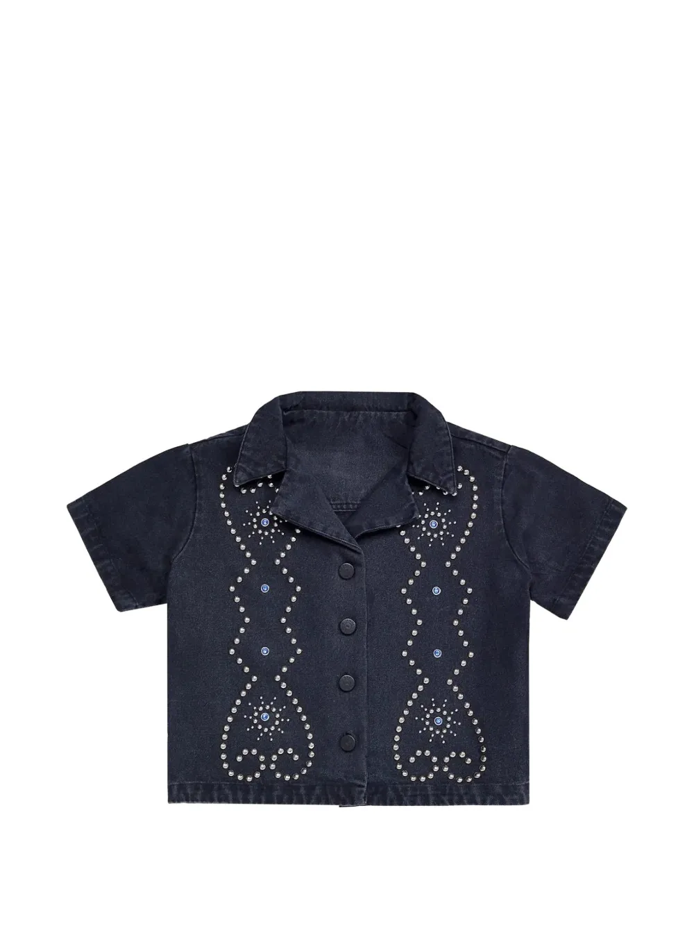 Agua Bendita Vittoria stud-embellished shirt - Schwarz