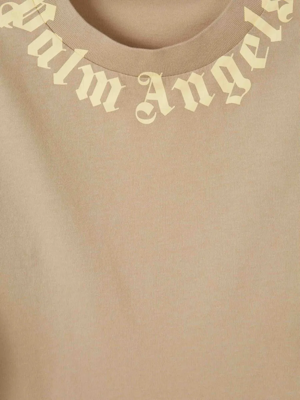Palm Angels Katoenen T-shirt met logoprint Beige