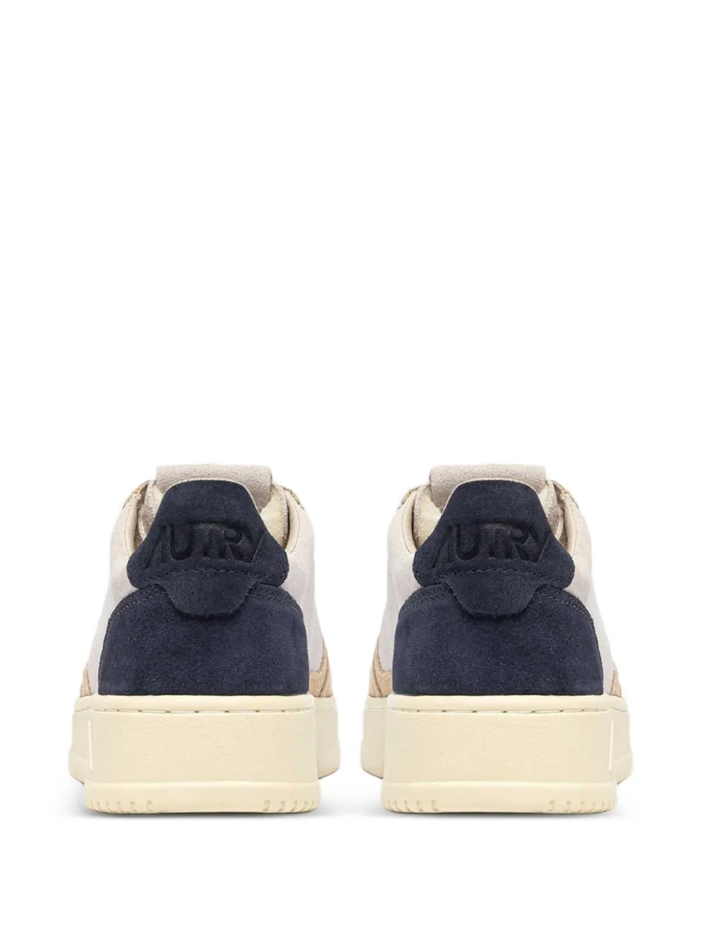 Autry Medalist Low driekleurige sneakers in suède Beige