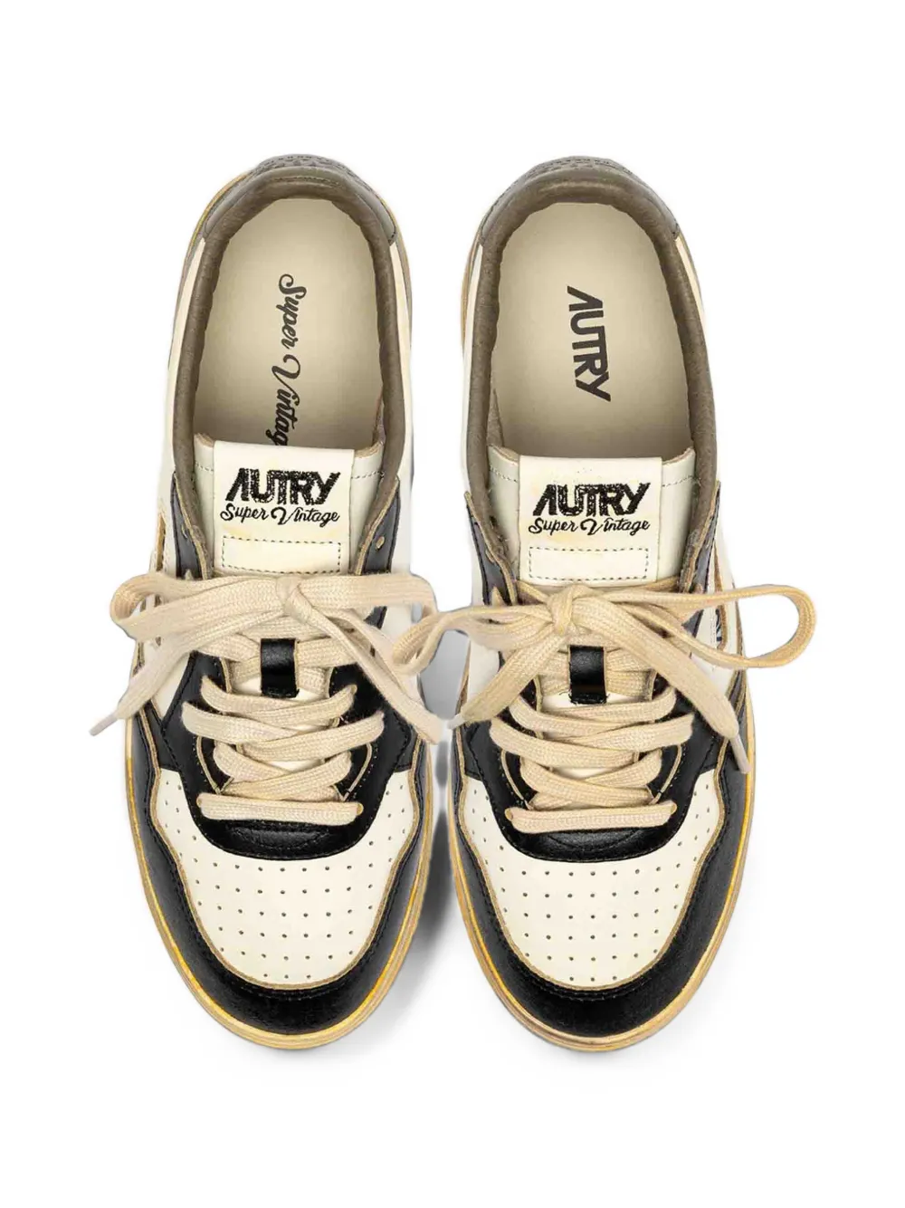 Autry Medalist Super Vintage leather sneakers Beige