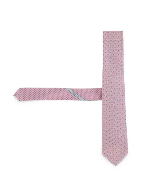 Ferragamo corbata con estampado gráfico