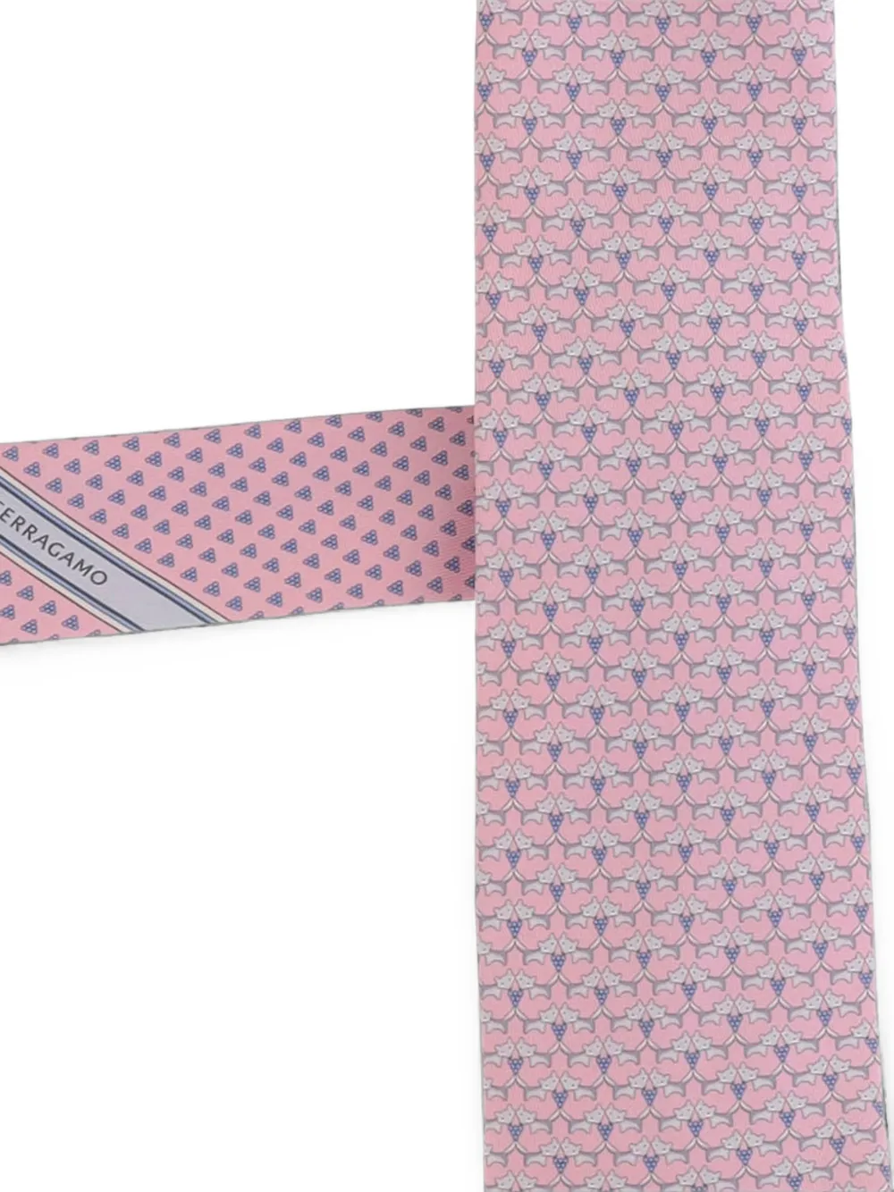 Ferragamo Zijden stropdas Roze