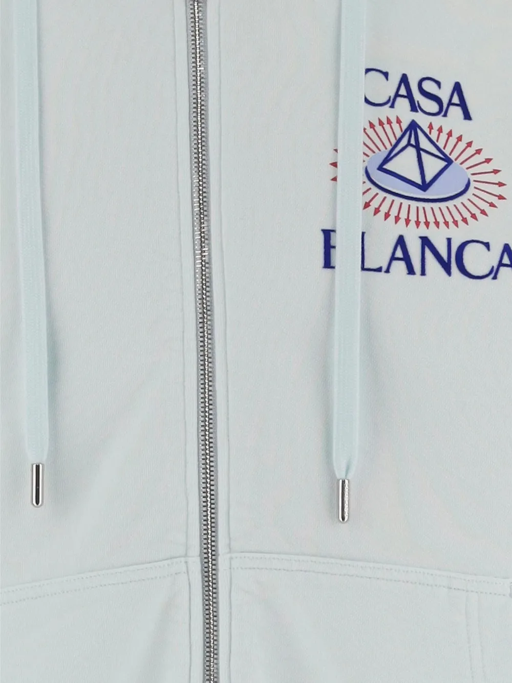 Casablanca Celestial Pyramid hoodie met rits Blauw