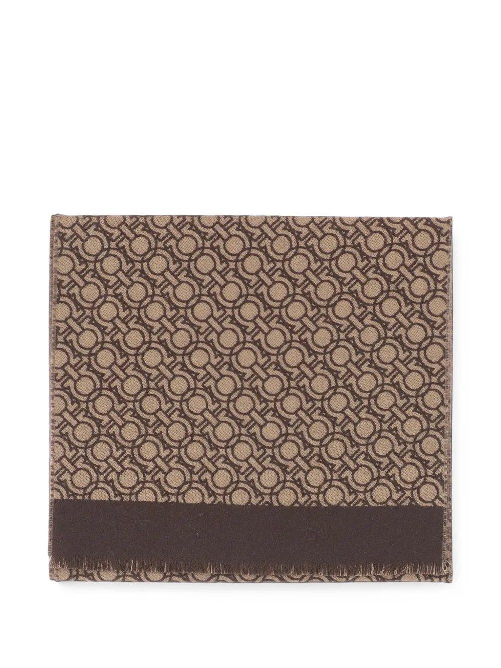 Ferragamo Gancini chain scarf - Braun
