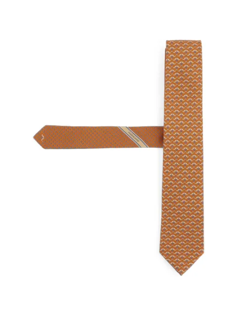 Ferragamo patterned silk tie