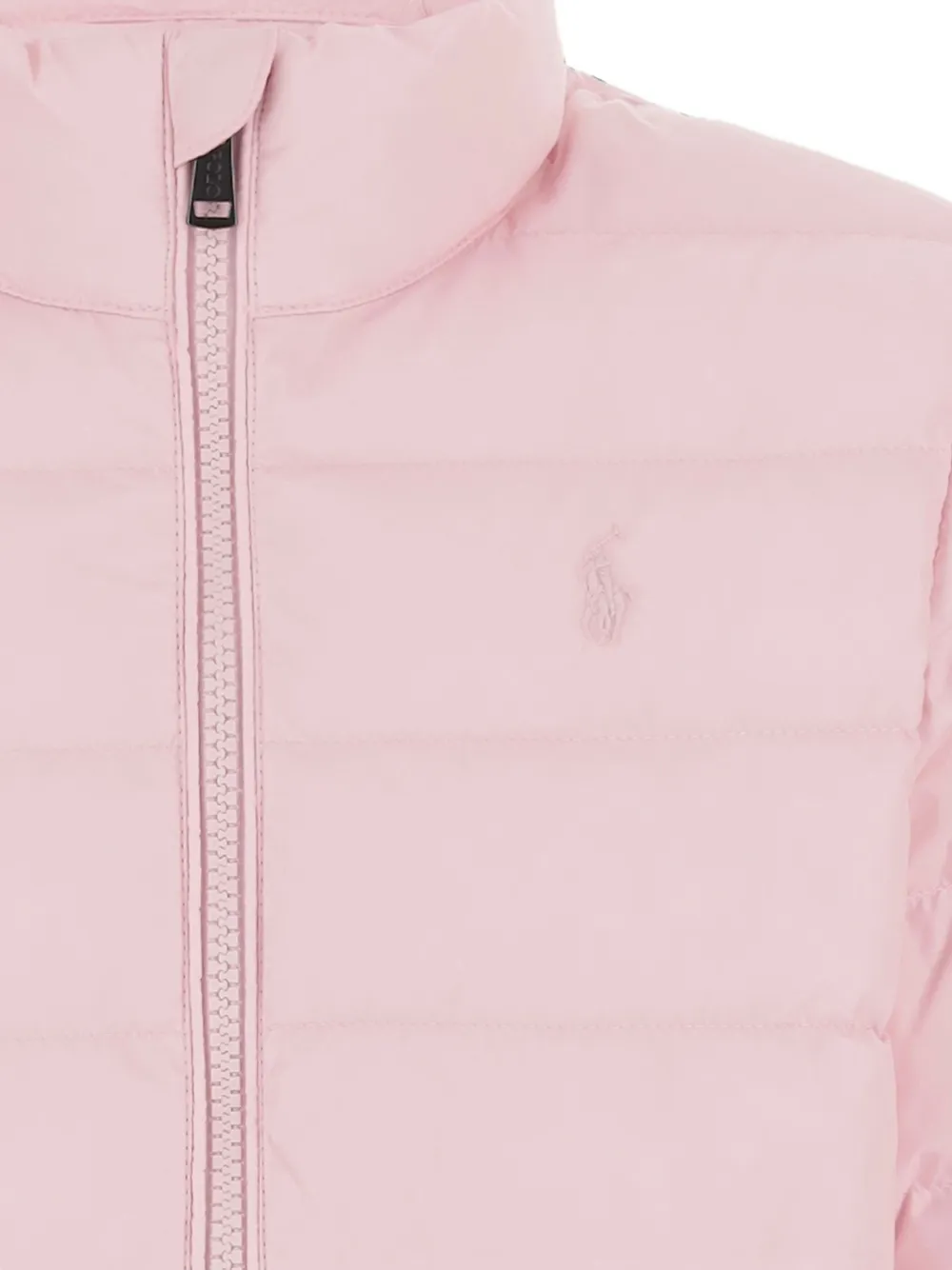 POLO RALPH LAUREN KIDS Gewatteerd jack met Pony-patroon Roze