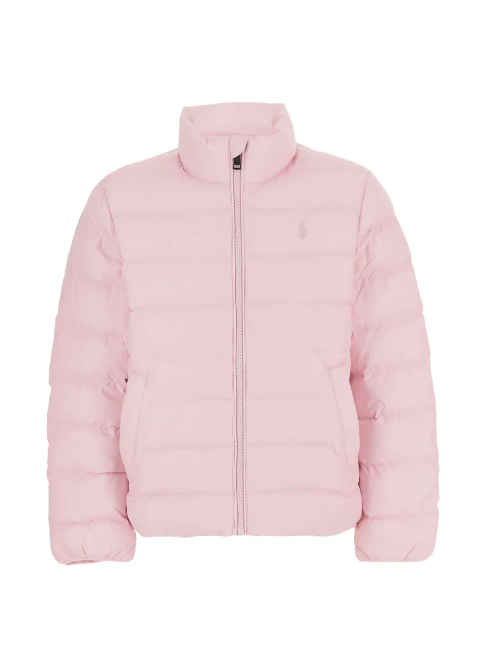 POLO RALPH LAUREN KIDS quilted Pony-motif jacket - Rosa
