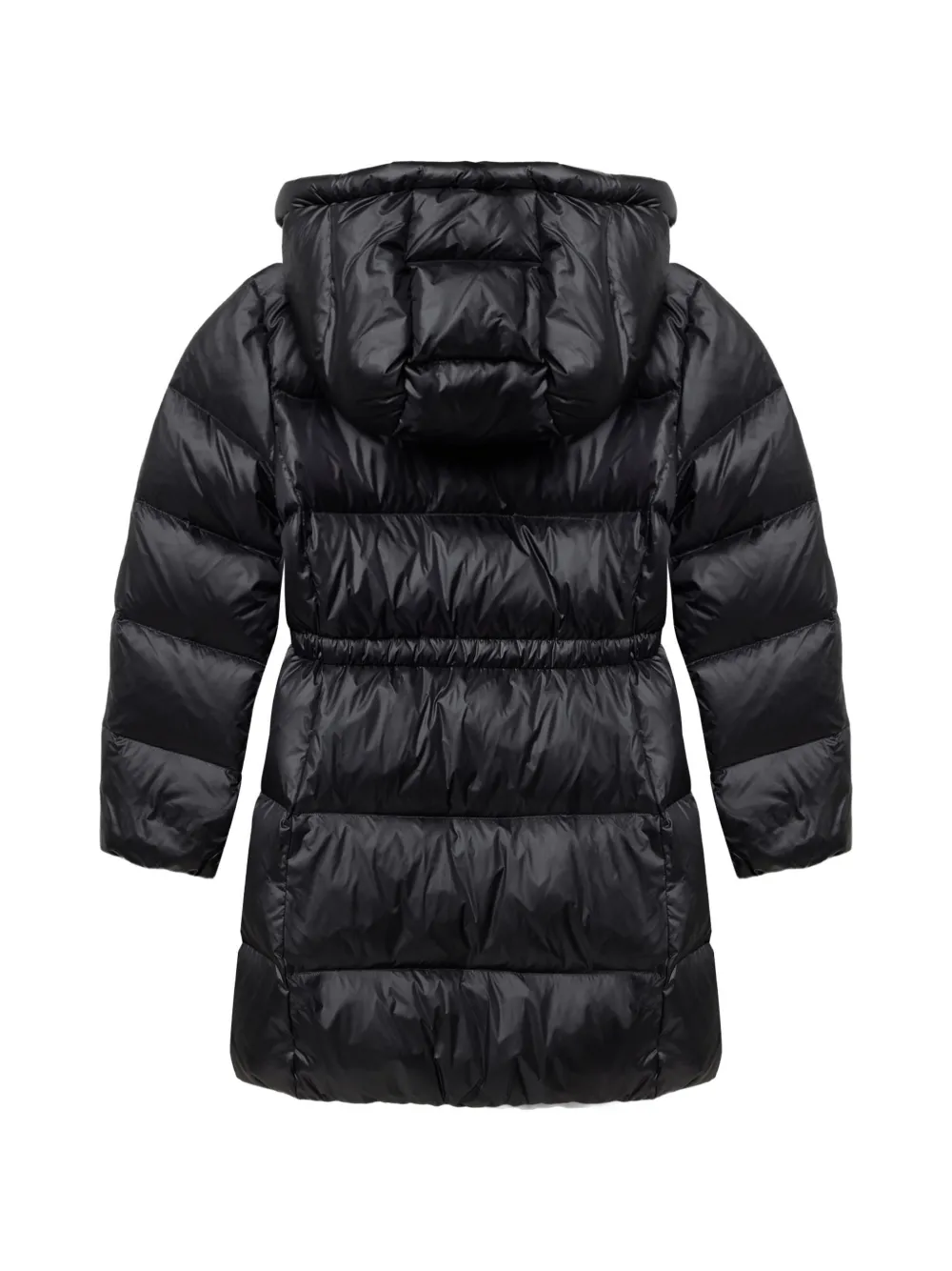 POLO RALPH LAUREN KIDS quilted-pattern hooded coat Zwart