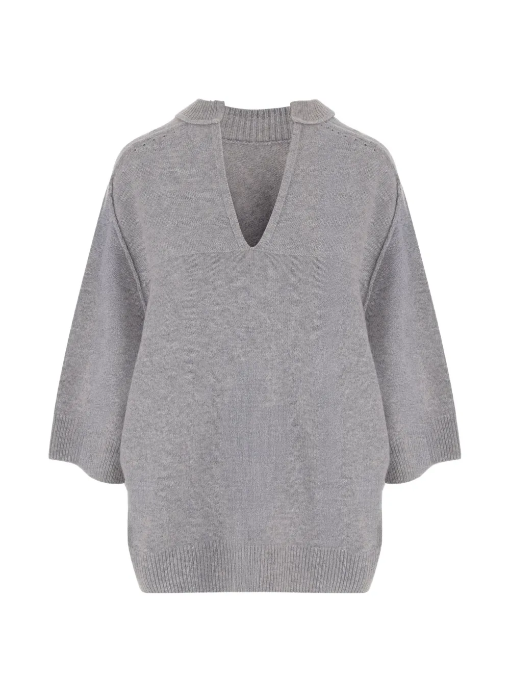 Carven cashmere V-neck sweater - Grau
